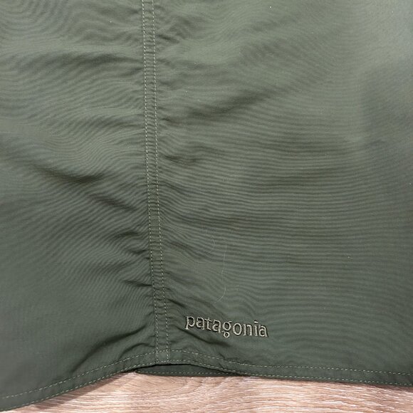 Patagonia Men's Board Shorts Y2K Forest Green Sz 34 Swim Trunks River Surf - Picture 4 of 6